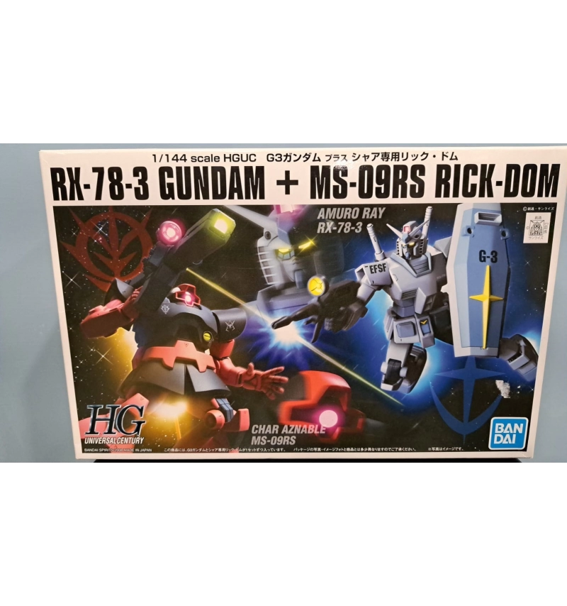 HG RX-78-3 GUNDAM + MS-09RS RICK-DOM 1/144