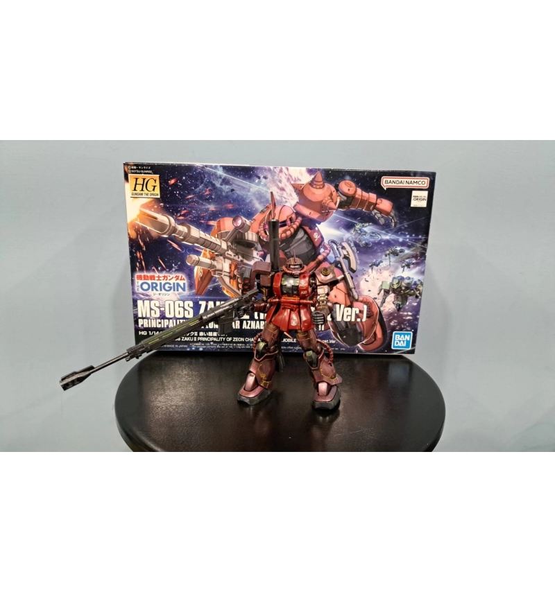 HG MS-06S ZAKU II(紅色彗星版) #024 噴塗成品